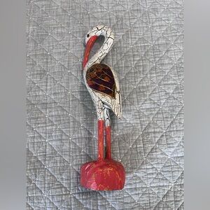 Urban Home Wood Crane Bird